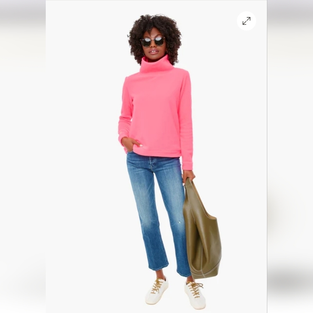 Dudley Stephens NWTs  Pink Cobble Hill Turtleneck